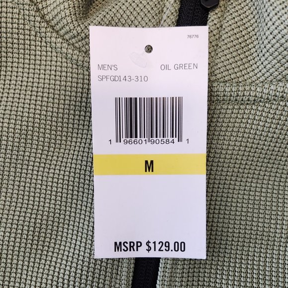 Spyder Fleece Jacket Mens Medium Olive Green - Picture 3 of 6